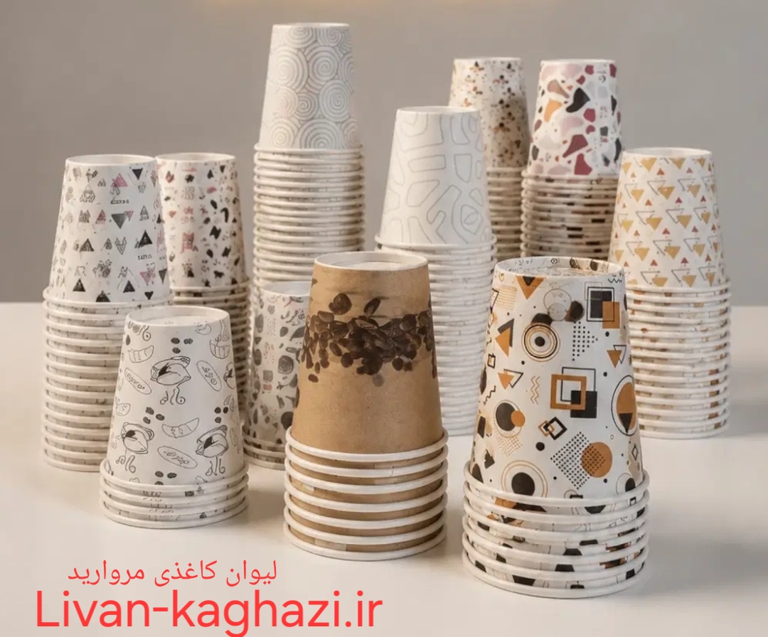 لیوان کاغذی مروارید