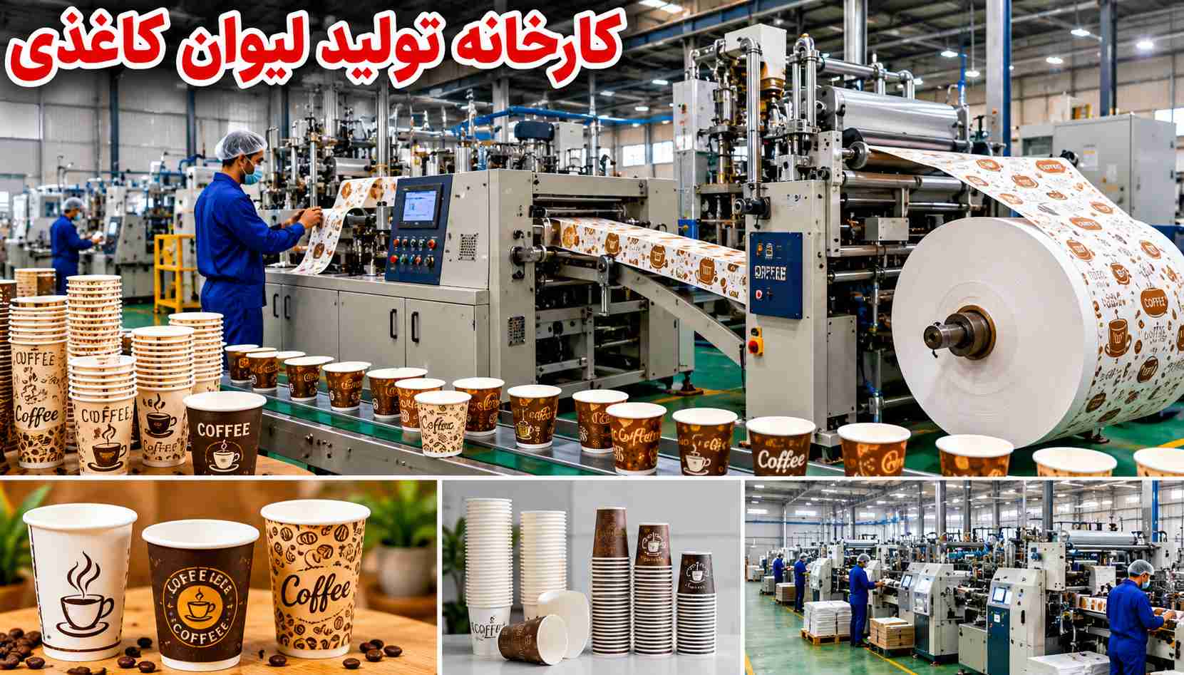 کارخانه تولیدی لیوان کاغذی